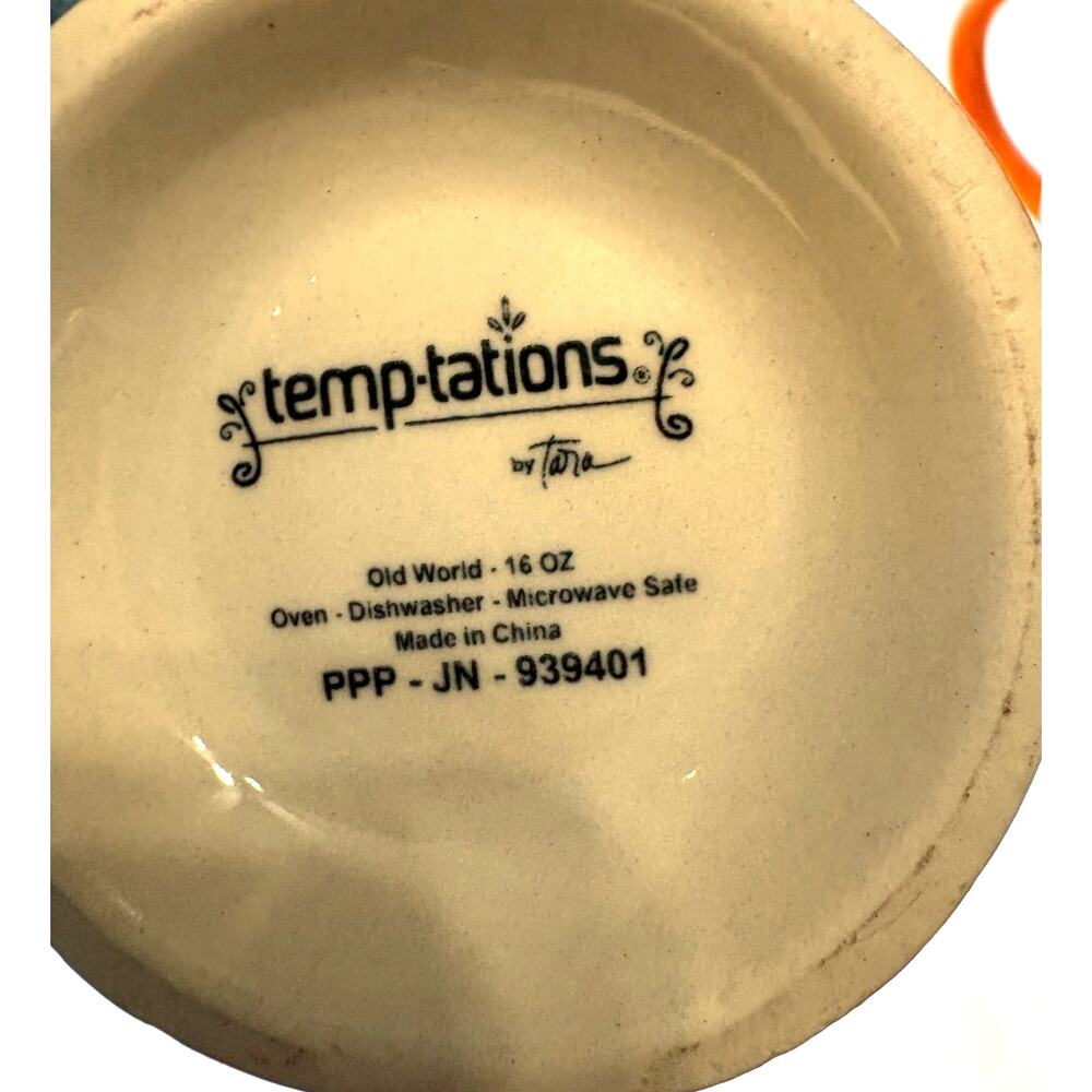 Temp-tations Halloween Boofetti Ceramic Pedestal Mugs Spiderweb Set - Picture 5 of 5
